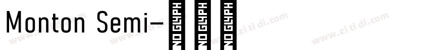 Monton Semi字体转换